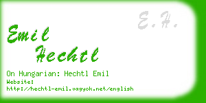emil hechtl business card